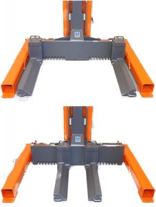 Horquilla regulable columnas elevadoras Finkbeiner