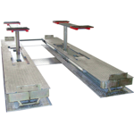 Elevador de piston con rampas y elevador auxiliat TwinRam 350A_N Deluxe150