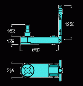 Gato oleoneumatico P103 dimensiones